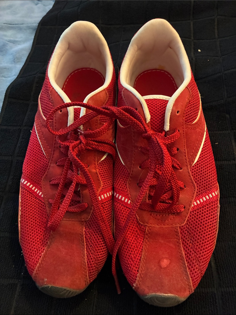 Women's Red Athletic Sneakers.